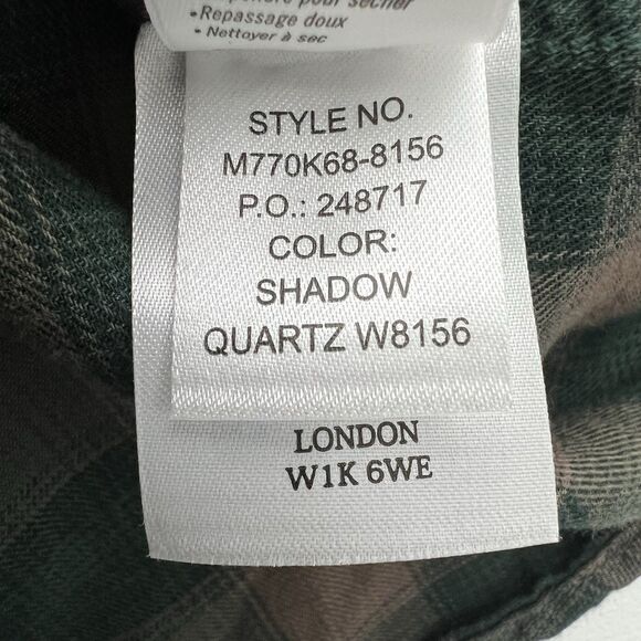 Paige Shirt Mens XXL Everett Brown Button Up Plaid Rugged CabinCore Soft Flannel - Picture 8 of 11